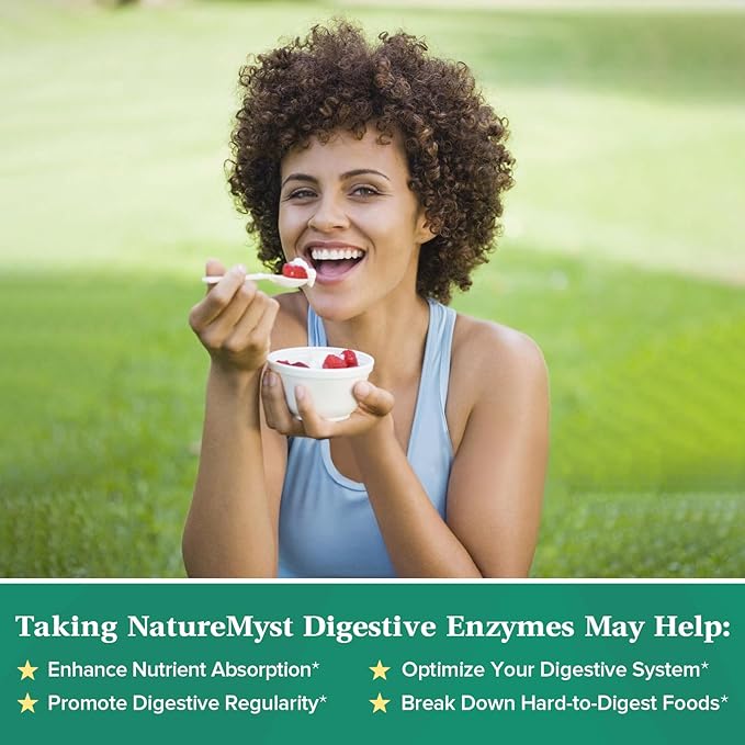 Digestive Enzymes, 7 Plant-Based Enzymes, 245 mg, 30 Billion CFU Probiotics, 13 Strains, Prebiotic XOS, Gentle, Digestive Health, Shelf Stable, 60 Vegan Caps