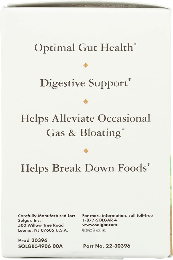 Solgar Probi Plus Enzyme Complex, 30 Capsules - 20 Billion CFU Probiotic Plus Enzymes - Once Daily - Clinically-Studied to Alleviate Occasional Gas & Bloating - Non-GMO & Dairy Free, 30 Servings