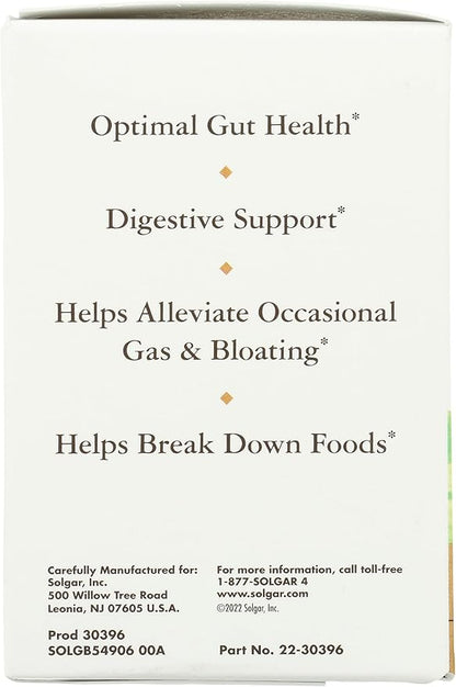 Solgar Probi Plus Enzyme Complex, 30 Capsules - 20 Billion CFU Probiotic Plus Enzymes - Once Daily - Clinically-Studied to Alleviate Occasional Gas & Bloating - Non-GMO & Dairy Free, 30 Servings