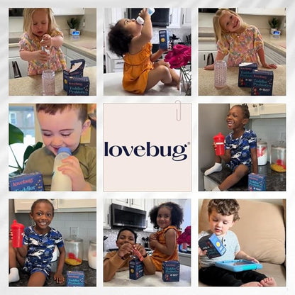 LOVEBUG Award Winning Probiotics | Constipation & Stomach Discomfort | Softer Bowel Movements | Easy-to-Take Powder | Ages 12 Months to 4 Years | 30 Packets