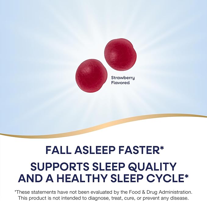 Nature's Way Melatonin Gummies, Supports Restful Sleep for Adults*, Fall Asleep Faster*, Strawberry Flavored, 5 mg per 2-Gummy Serving, 120 Count