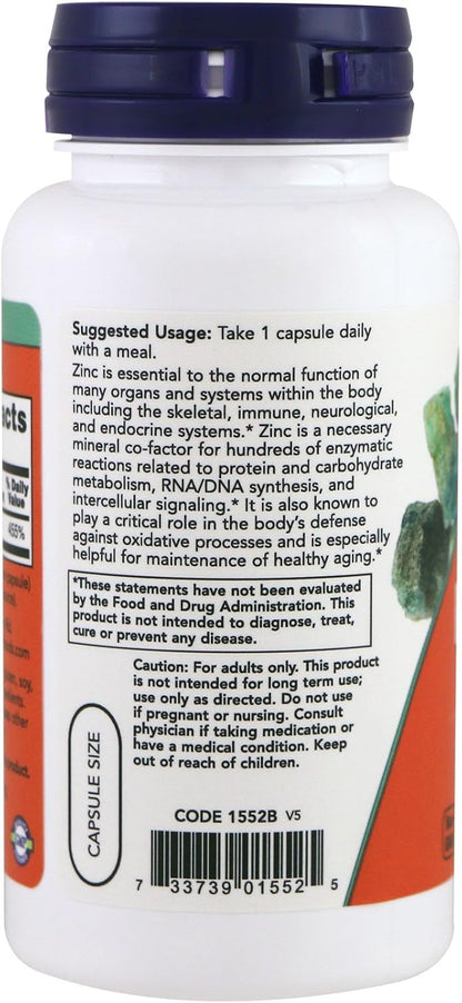 Now Foods Now Foods Zinc Picolinate, 50 mg, 120 Veg Capsules, 3 Pack