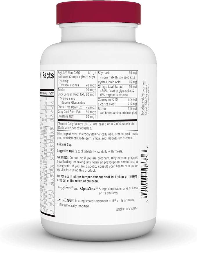 Source Naturals Menopause Multiple, Non-GMO Soy - Bio-Aligned Formula - 120 Tablets
