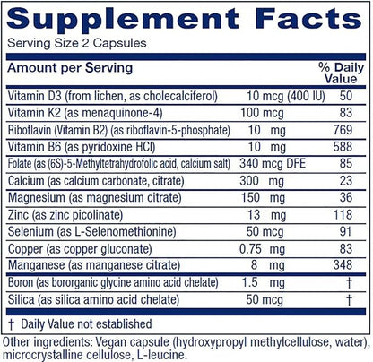 Vitanica, OsteoBlend, Bone Support, Vegan, 240 Capsules