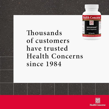 Health Concerns NuLignan - Heart Health Support & Menopause Relief Supplement - 90 Capsules