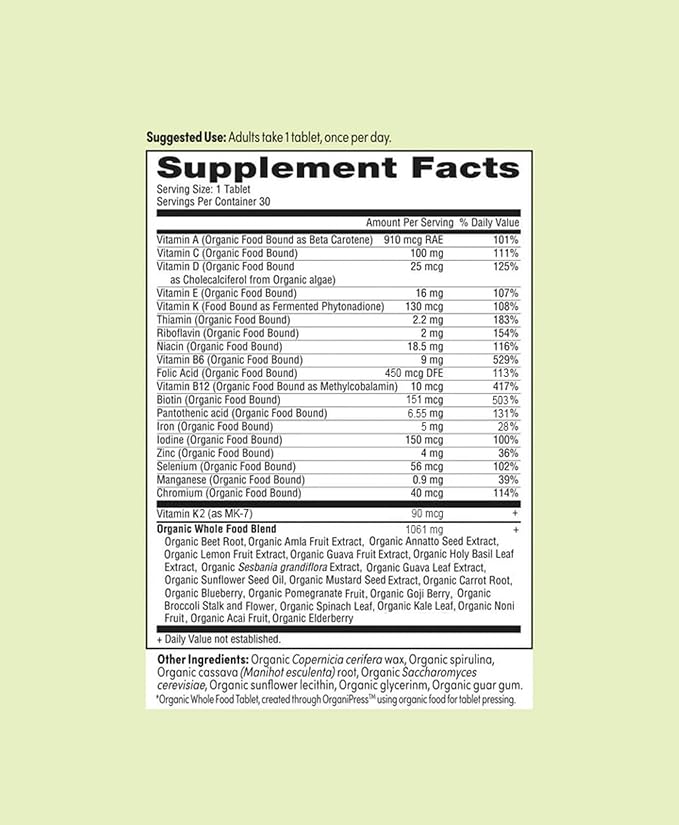 Once Daily Multivitamin for Women 50+, Supports Bone Strength, Energy, and Heart Health, 30 Count