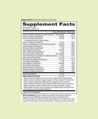 Once Daily Multivitamin for Women 50+, Supports Bone Strength, Energy, and Heart Health, 30 Count