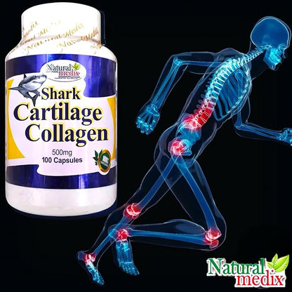 Cartilage – Joint Support Supplement with Glucosamine, Collagen & Magnesium – 100 Caps - Cartílago de Tiburon
