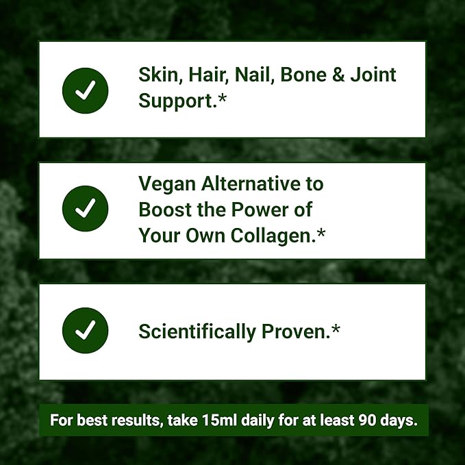 Living Silica Plant Based Collagen Booster | Vegan | Supports Healthy Collagen and Elastin Production for Joint & Bone Support, Glowing Skin, Strong Hair & Nails 500 ml | 16.9 Fl Oz