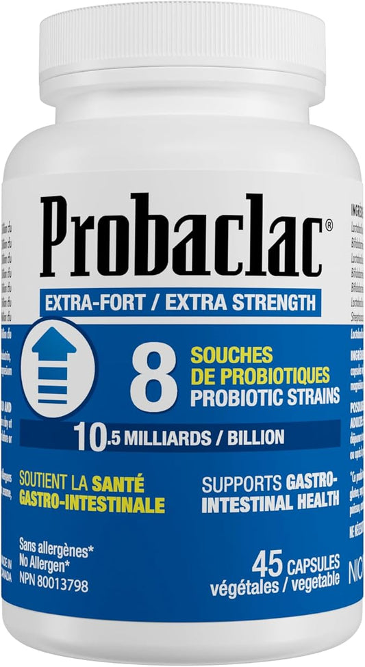 Extra Strength Formula,Multistrain probiotic and lactic Ferment Complex,Formula Based on Natural strains thereby ensuring Complete intestinal Tract Coverage (45)