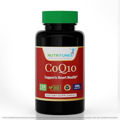 CoQ10 100mg Softgels – High Absorption Antioxidant Supplement for Heart Health, Energy Production, and Cellular Support – Non-GMO, Gluten-Free – 120 Softgels, 4-Month Supply