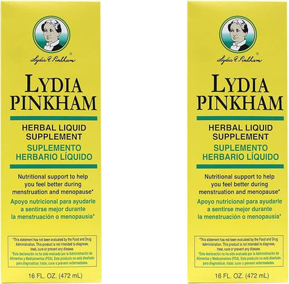 2-PAK Lydia Pinkham Nutritional Support Liquid 16oz bottles