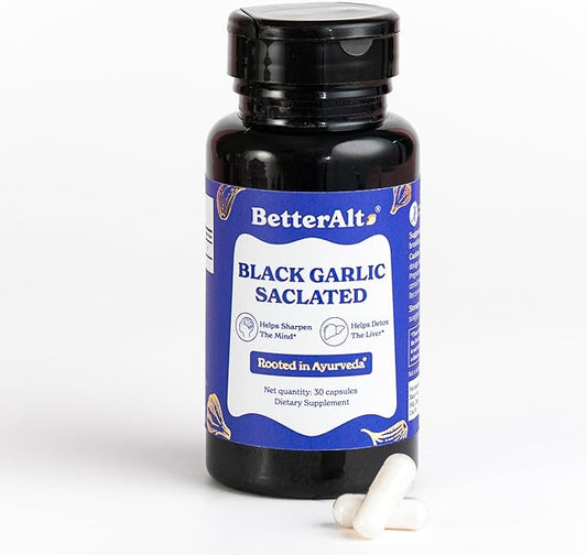 Aged Black Garlic Capsules | Helps Promotes Immune Health | Supports High Absorption - 30 Capsules