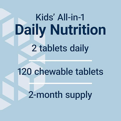 Life Extension Children's Formula Mix™, multivitamin for Kids, 18 Essential Vitamins and Minerals, Berry Flavored with no Added Sucrose, Gluten-Free, Non-GMO, 120 chewable Tablets