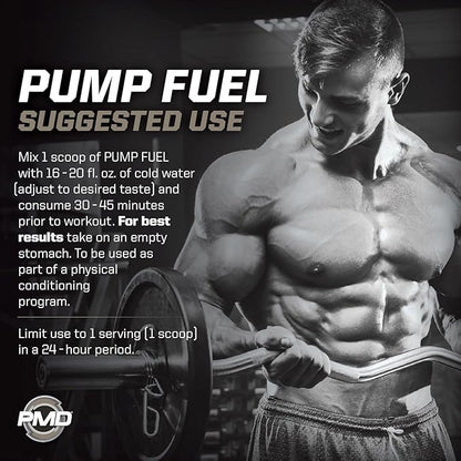 PMD Sports Ultra Pump Fuel Insanity - Pre Workout Drink Mix for Energy, Strength, Endurance, Recovery - Complex Carbohydrates and Amino Energy - Tropical Orange Mango (30 Servings)