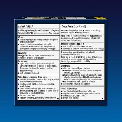 Zantac 360 Maximum Strength Tablets, 100 Count, Heartburn Prevention and Relief, 20 mg