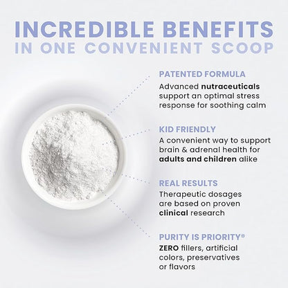 Pure Therapro Rx Just Relax Unflavored - 60 Servings | Supports Relaxed Mood & Healthy Blood Pressure | Myo-inositol, Di-Magnesium Malate, GABA, Taurine, & L-Theanine