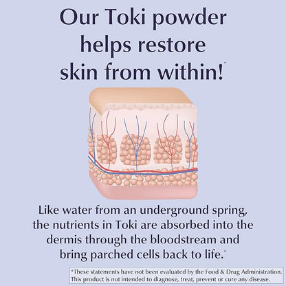 Lane Innovative - Toki Powder, Collagen Supplement for Skin, Collagen Peptides for Anti-Aging, Anti-Wrinkle Formula, Helps Reduce Age Spots, Peptides for Youthful Skin (30 Servings)