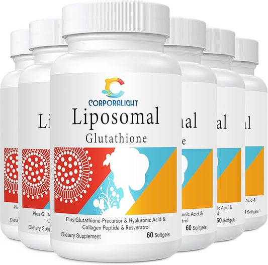 Liposomal Glutathione Softgels, Enhanced Absorption - Liposomal Delivery, Active Form L-Glutathione, Made in USA, Rich in Antioxidant Formula, Gluten Free, 360 Softgels
