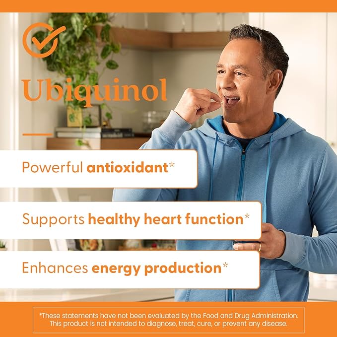 Doctor's Best Ubiquinol with Kaneka QH, Non-GMO, Gluten & Soy Free, Heart Health, 50 mg, 90 Count