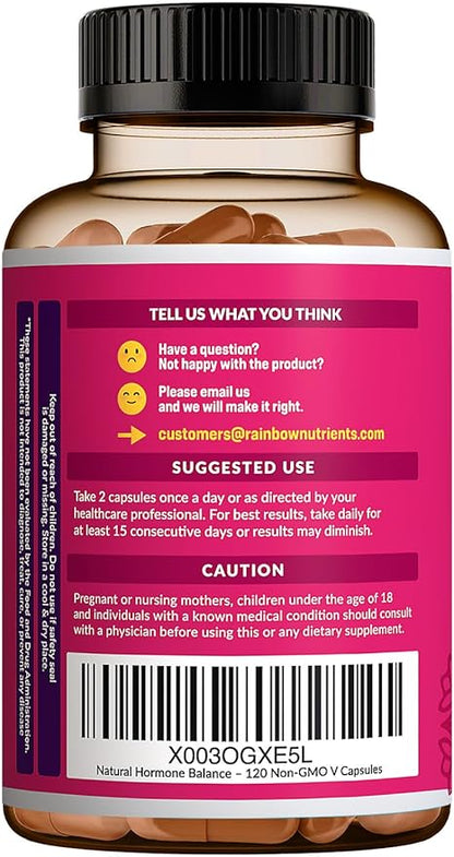 (2 Pack) Hormone Balance + Probiotics for Women (3450mg) Natural Relief for Menopause, Hot Flashes, PMS, Bloating | 4:1 Chasteberry, Dong Quai, Black Cohosh | Non GMO|240 V Capsules