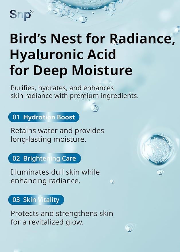 [K Beauty] Bird's Nest Ampoule Sheet Mask | Hyaluronic Acid Sheet Mask | Maximum Hydration and Protection for All Dry Skin Types | Korean Skincare Facial Mask | 10 Sheets