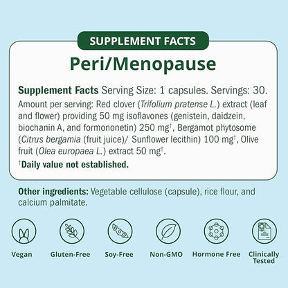 Semaine Peri/Menopause Essentials, 30 Ct. - Fuller Hair, No More Hot Flashes, Hormone Balance, Better Sleep & More - Clinically-Studied, Non-Hormonal Formula