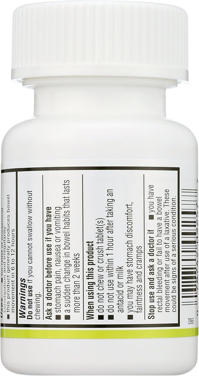 Bisacodyl 5mg Tablets- Equate Gentle Laxative for Constipation 100ct for Daily Use (Pack of 2), Boxed by Fusion Shop Store