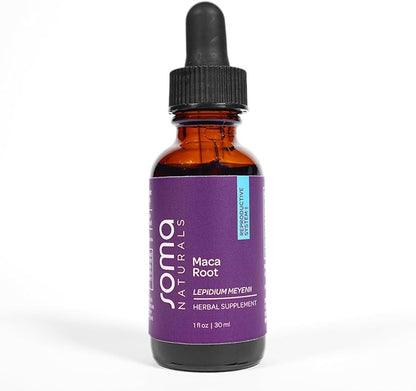 Organic Maca Root Extract, Focus and Energy Supplement, Supports Clarity Performance Concentration, Non-GMO, Gluten-Free, 1fl oz, 30ml