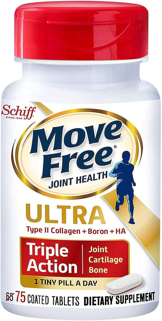 Move Free Type II Collagen, Boron & HA Ultra Triple Action Tablets, Move Free (75 Count In A Bottle) 1 ea