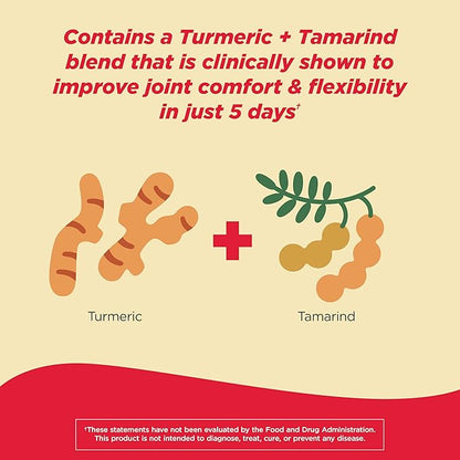 Tylenol Proactive Support* Muscle & Joint Supplements, Tamarind + Turmeric Supplement + Cucumber Extract to Improve Joint Comfort & Flexibility*, Acetaminophen Free, 30 ct