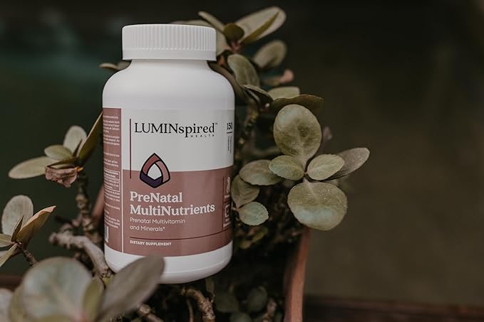 LUMINSPIRED HEALTH Prenatal Vitamins for Women, Prenatal Multivitamins and Mineral Support for Pregnancy, Fetal Development & Maternal Health, Pregnancy Must Haves, Non-GMO, Gluten Free - 150 Counts
