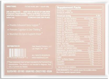 Her Daily Multi Refill Pack - 30 Capsule Vegan Women's Multivitamin for Energy, Mental Clarity & Wellness - Body & Brain Booster with B6, D3 & Zinc