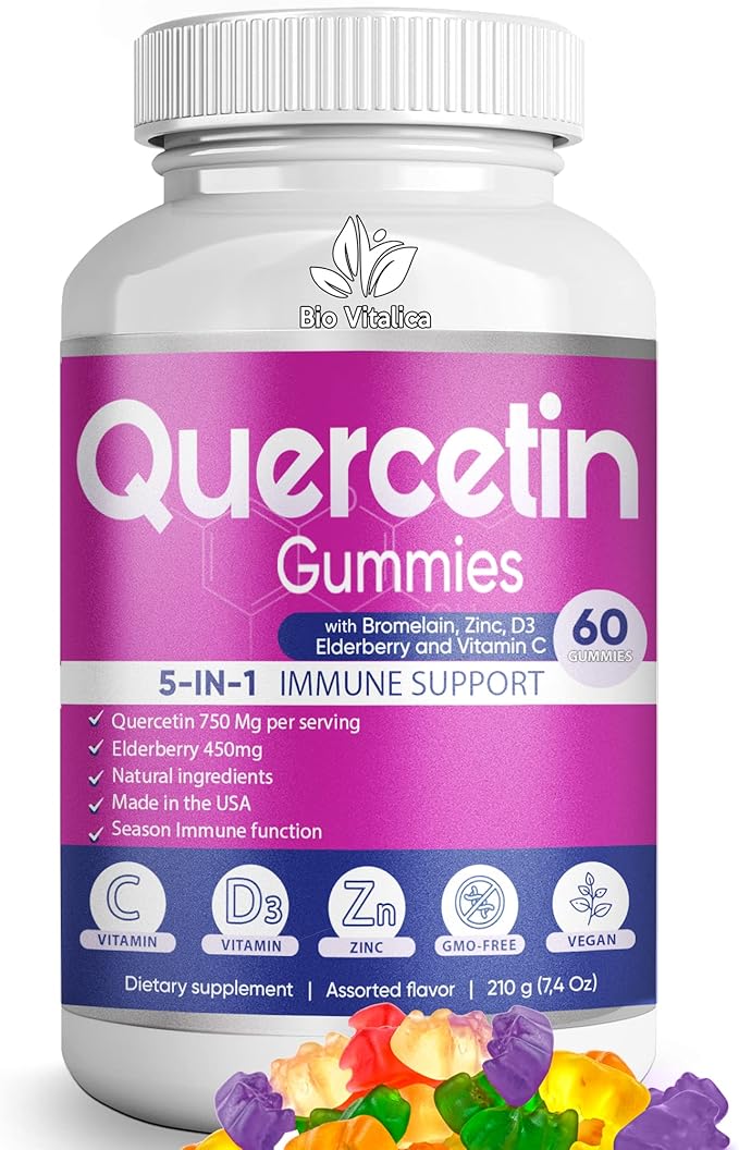 BIO VITALICA (Bundle) Sea Moss Elderberry & Quercetin & Sea Moss Ashwagandha Gummies BioVitalica