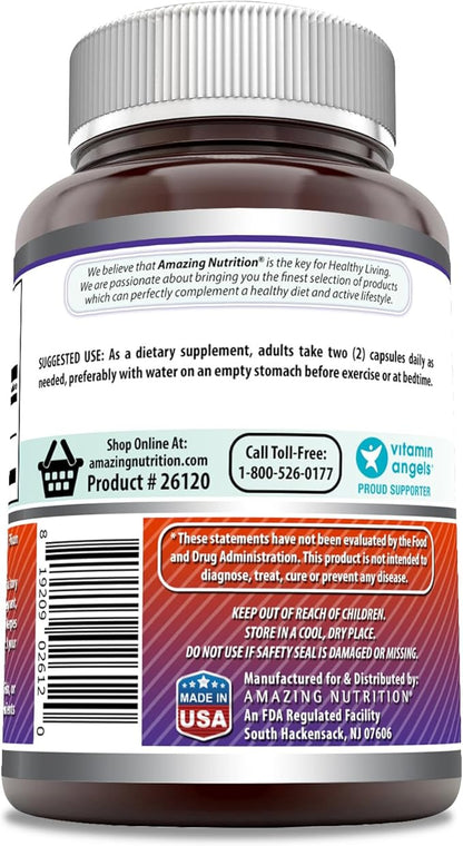 Amazing Formulas L-Arginine/L-Ornithine 1500 Mg Per Serving, Capsules | Non-GMO | Gluten Free | Amino Acid Supplement (120 Count)