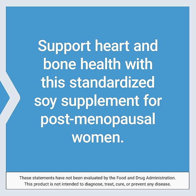 Life Extension Soy Isoflavones, Heart, Bone & Cellular Health Support for Post-menopausal Women, Gluten-Free, Non-GMO, Vegetarian, 30 Capsules