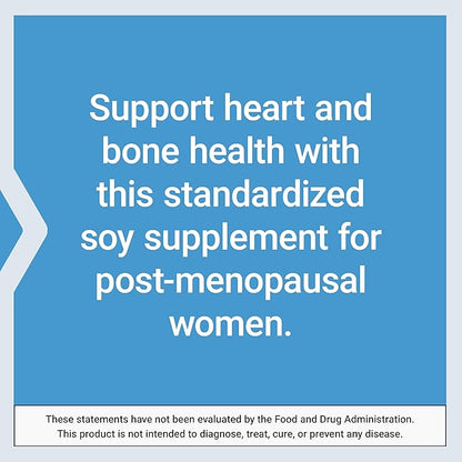 Life Extension Soy Isoflavones, Heart, Bone & Cellular Health Support for Post-menopausal Women, Gluten-Free, Non-GMO, Vegetarian, 30 Capsules