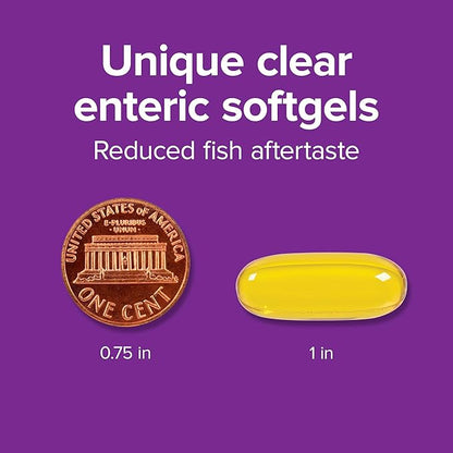 Webber Naturals Triple Omega 3-6-9, 2400 mg Fish Oil Per Serving, High Potency, 180 Softgels, No Fishy Aftertaste, Ultra-Purified, for Heart, Brain and Cardiovascular Health, Shellfish-Free