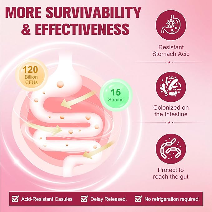 (2 Packs) Probiotics for Women, 120 Billion Women Probiotic, Digestive Enzymes & Prebiotics, with Akkermansia, Cranberry, D-Mannose, for Gut, Vaginal, Urinary, Immune, PH Balance