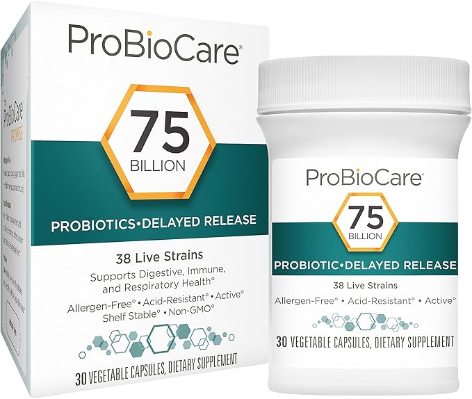Probiotic - 75 Billion CFUs - Supports Digestive Health (30 Vegetable Capsules)