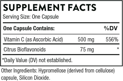 Thorne Immune Support Bundle: Zinc Picolinate and Vitamin C Capsules - 60 Servings