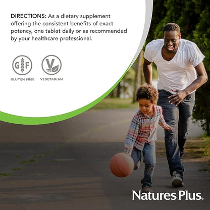 NaturesPlus Herbal Actives Korean Ginseng, Extended Release - 1000 mg, 30 Vegan Tablets - Adaptogenic Herbal Supplement, Antioxidant - Vegetarian, Gluten-Free - 30 Servings