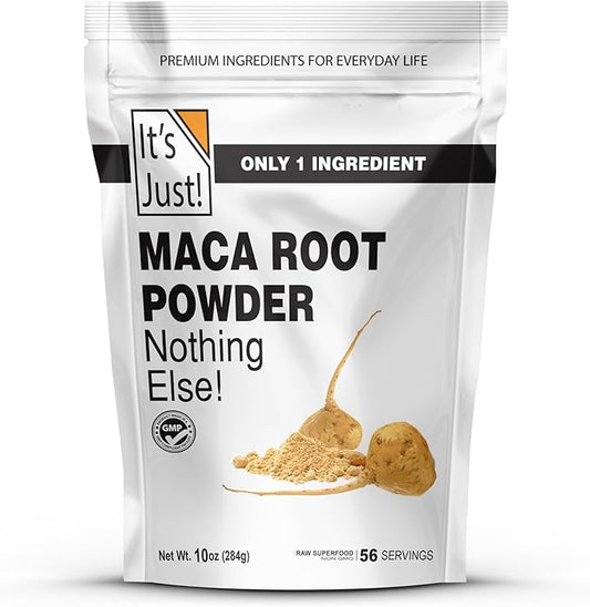 It's Just! - Yellow Maca Root Powder, Product of Peru, Raw Natural Superfood, Gelatinized for Easy Disgestion, Supports Immune, Energy, Health, 10oz