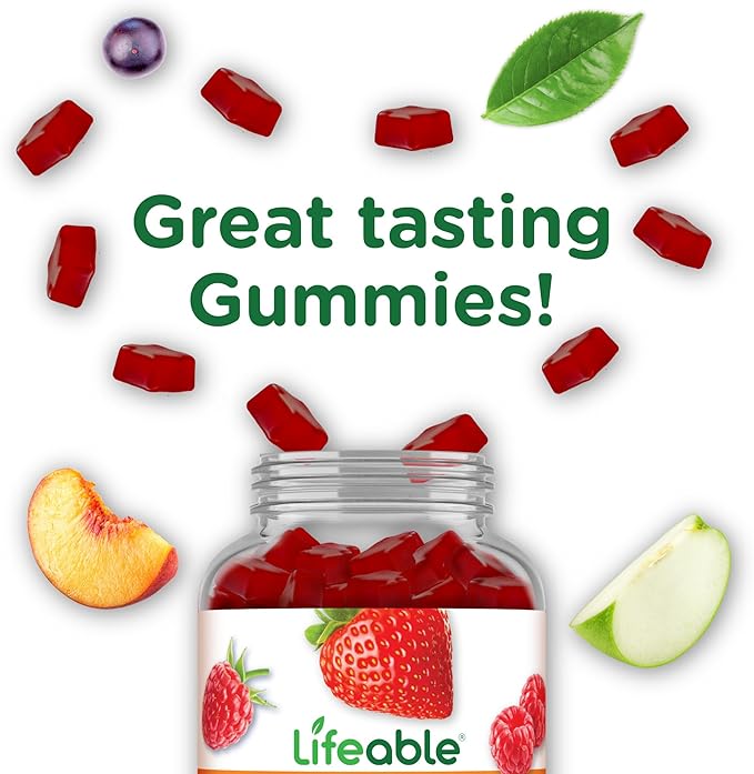Lifeable Melatonin 20mg Gummies | Great Tasting Sleep Supplement for Adults | May Help Falling and Staying Asleep | Vegetarian Sleep Gummies for Adults, Men, Women | 60 Melatonin Gummies 20mg