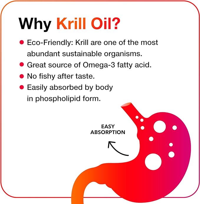 MegaRed - Omega-3 Krill Oil 350mg Softgels (130 Count in A Bottle), EPA & DHA Omega-3 Fatty Acids with No Fishy Aftertaste Unlike Fish Oil, Contains Antioxidant Astaxanthin