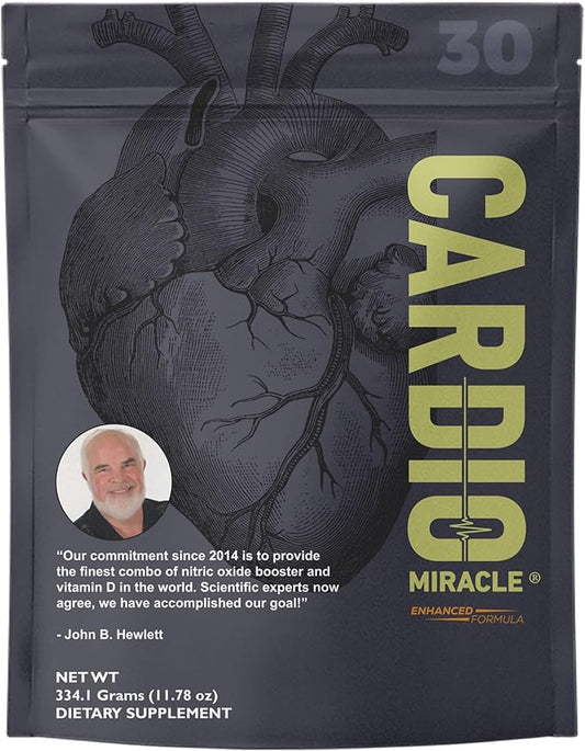 The Complete Nitric Oxide Solution - Nutritional Heart Healthy L-Arginine and Organic Beetroot Drink Mix, 30 Serving Pouch