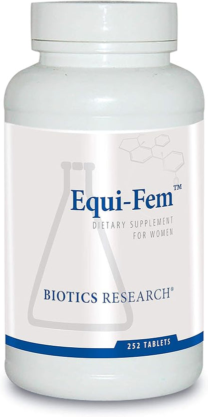 Biotics Research Equi Fem Multi Vitamin Mineral Supplement for Women, High Dose Multi for Pre-Menstrual Support, Black Cohosh, Dong Quai, Digestive Enzyme Support 252 Tablets