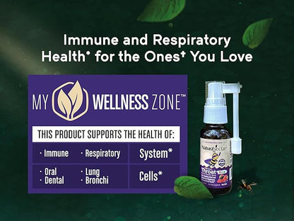 NaturaNectar - BeeHero Brazilian Bee Propolis Throat Spray - Throat Relief for Kids - for Comfort and Protection - Exclusive Berry Blast Flavor (1 Pack, 1 Fl Oz)