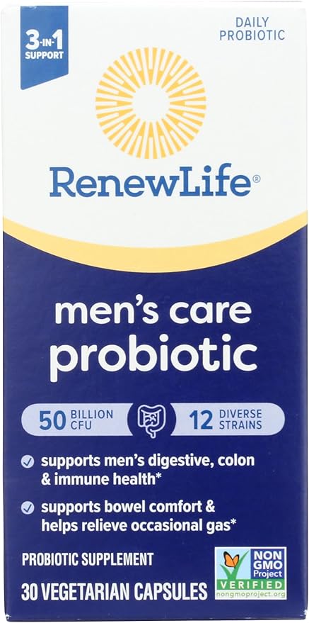 RENEW LIFE Men's Care Probiotic 50B, 30 CT