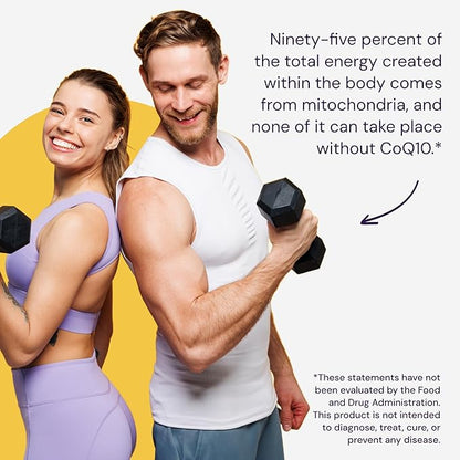 Healthy Origins® CoQ10 100 mg – Natural Trans-Isomer Ubiquinone – Yeast Fermented, Supports Heart Health & Cellular Energy – Non-GMO 30 Softgels